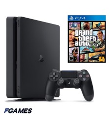 Consola Sony Playstation 4 Slim Ps4 1tb + Controller + Gta 5 PlayStation 4, Second-Hand
