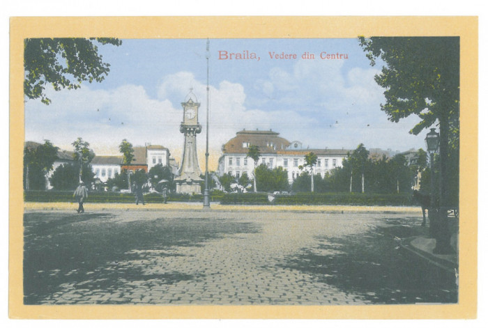 1642 - BRAILA, Park, Watch, Romania - old postcard - used - 1917