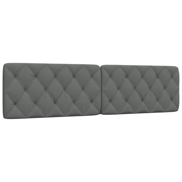 vidaXL Pernă pentru tăblie de pat, gri &icirc;nchis, 200 cm, material textil 4019241