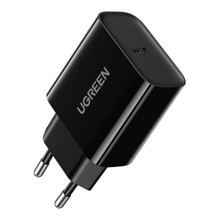 INCARCATOR retea Ugreen, &quot;CD137&quot; Quick Charge 18W, 1 x USB Type-C 5V/3A, negru &quot;10191&quot; (timbru verde 0.18 lei) - 6957303811915