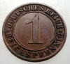 B.140 GERMANIA WEIMAR 1 REICHSPFENNIG 1931 A, Europa, Bronz