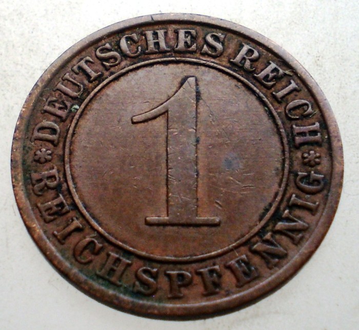 B.140 GERMANIA WEIMAR 1 REICHSPFENNIG 1931 A