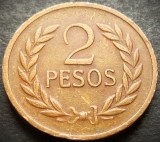 Moneda exotica 2 PESOS - COLUMBIA , anul 1977 * Cod 2733