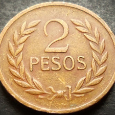 Moneda exotica 2 PESOS - COLUMBIA , anul 1977 * Cod 2733