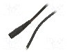 Cablu alimentare DC, cabluri, DC 5,5/2,1 soclu, negru, 5m, WEST POL - S21-TT-T075-500BK
