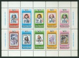 Mongolia 1980 - Coliță Specială Programul Spațial Intercosmos (Intercosmos Flights 1978&ndash;1980): 10 Valori MNH -MNG1