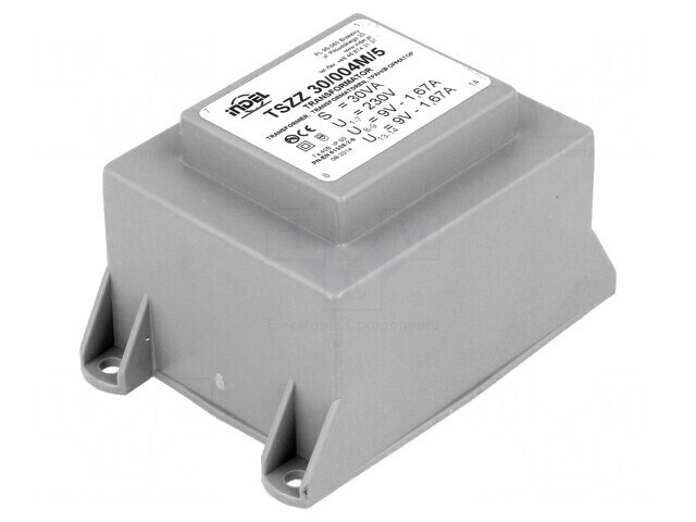 Transformator &icirc;ncapsulat 30VA 230V 9V 1,66A PCB