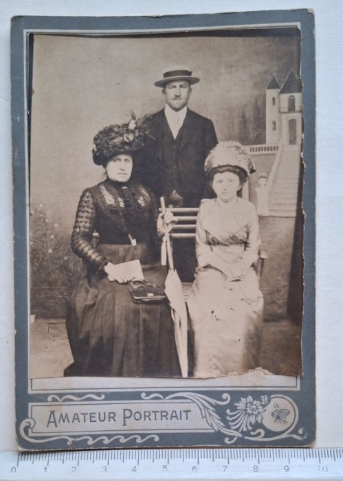 Souvenir &bdquo;Amateur Portrait&rdquo; &ndash; București (Michel Goldstein) &ndash; c. 1905&ndash;1915 &ndash; 10,8&times;17 cm