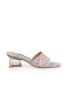 Saboti dama Mihai Albu din piele naturala si toc transparent Coral Mussel Duo, 35 - 41, Roz