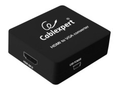 ADAPTOR video GEMBIRD, splitter HDMI (M) la VGA (M) + Jack 3.5mm (M), rezolutie maxima Full HD (1920 x 1080) la 60Hz, USB power, black, &amp;quot;DSC-HDMI-VGA- foto