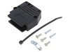Conector D-Sub 25pin Unghi 90&deg; Negru cu Șuruburi