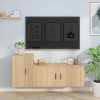 VidaXL Set dulap TV, 2 piese, stejar sonoma, lemn prelucrat
