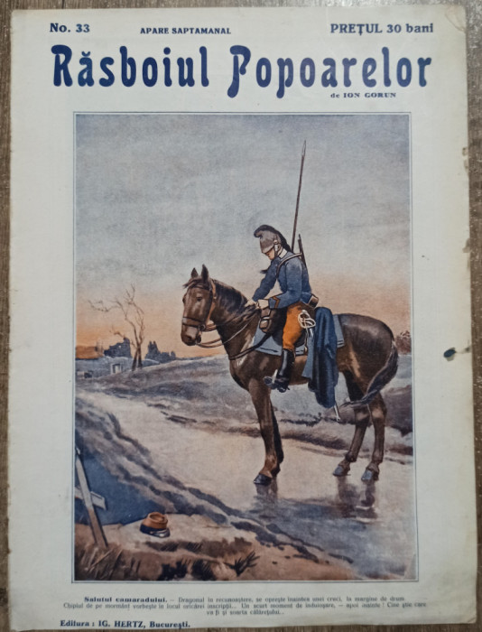 Rasboiul Popoarelor, Ion Gorun// anul I, no. 33