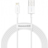 Cablu alimentare si date Baseus Superior, Fast Charging Data Cable pt. smartphone, USB la Lightning Iphone 2.4A, 2m, alb