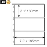 PVC folii LUX 3C - 185x80 mm, 10 buc. format OPTIMA!