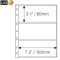 Folii transparente LUX pentru trei bilete 3C &ndash; 185x80 mm, 10 buc. &ndash; format OPTIMA