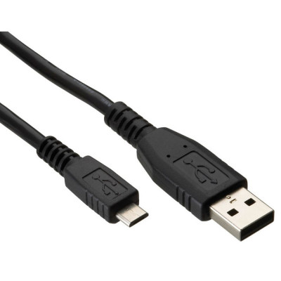 Cablu date/incarcare microUSB Detech, microUSB tata - USB tata, 1m, compatibil tablete si telefoane, calitate deosebita, negru foto