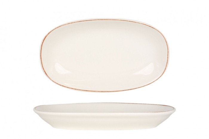 Bonna Placa de service - Retro - Por&Aring;&pound;elan - 24x14 cm - set de 2