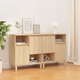 vidaXL Servante, 2 buc, stejar sonoma, 60x35x70 cm, lemn prelucrat