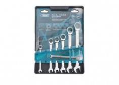 Set de chei cu clichet combinate, 8 -. 19mm, 7pcs, CrV GROSS foto