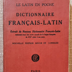 Dictionnaire Francais-Latin. Librairie Garnier Freres, 1929 - Henri Goelzer