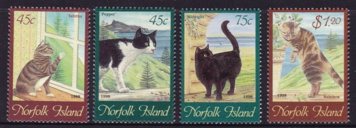 NORFOLK 1998 FAUNA ANIMALE DOMESTICE PISICI