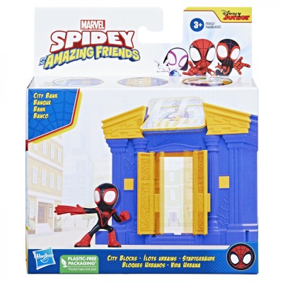 SPIDEY PRIETENII EXTRAORDINARI CITY BLOKS SET DE CONSTRUCTIE BANCA SuperHeroes ToysZone foto