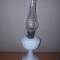 lampa petrol cu picior,lampa cu fitil mare superba,sticla noua,Colectie,function