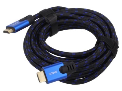 Cablu HDMI 2.1 Textil Negru 5m foto