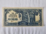 Japonia 10 Dollars 1942 ocupatie in Malaezia,Noua
