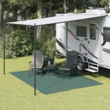 Covor Cort Verde 3.5x2.5m vidaXL Poliester PVC, Antialunecare, Camping, Exterior Interior