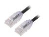 Patch cord UTP Cat6a 0.5m Negru 28AWG