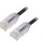 Patch cord UTP Cat6a 0.5m Negru 28AWG