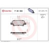 Placute frana Toyota Corolla ( E11) 05.95-02.03, Corolla E12) 01.01-04.08, Corolla Estate ( E12) 03.01-12.08, Corolla Sedan ( E12) 08.00-12.08, Spate, BREMBO