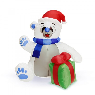 Urs polar gonflabil - 120 cm - IP44 - 6 LED-uri - 100 - 240 V Best CarHome foto