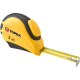 Ruleta Topex 3 m x 16 mm cu autoblocare pentru uz casnic