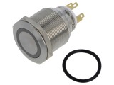 Comutator Anti-Vandalism ONPOW GQ25-L-11ZE/J/Y/12V 2 Poziții SPDT IP65 3A/220VAC 5A/24VDC