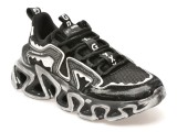Pantofi sport GRYXX negri, 82688, din material textil si piele naturala