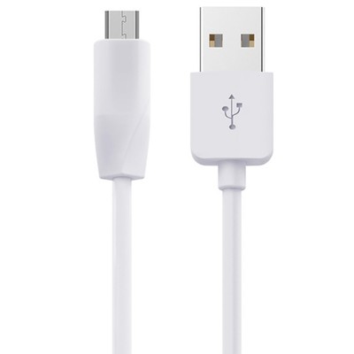Cablu de Date USB-A la Micro-USB 10.5W, 2.1A, 1m - Hoco Rapid (X1) - White foto