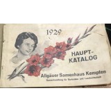 CRT9DE Carte veche Germana -Haupt-Katalog 1929 Allgauer Samenhaus Kempten - Catalog vechi seminte agricultura germana