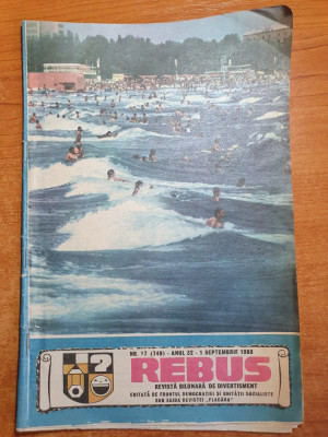 revista rebus 1 septembrie 1988 foto