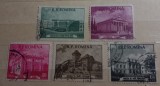 Cumpara ieftin Romania 1955 Lp 388 Muzee din București ,Arhitectura clădiri serie stampilat