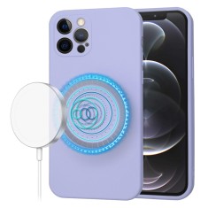 Husa silicon iPhone 12 Pro Techsuit SoftFlex MagSafe, violet foto