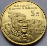 5 Yuan China 2002, Armata Teracota, UNC, KM#1413, Moneda China, Neagra