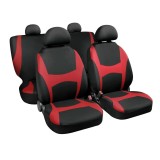 Huse scaun Capri stretch-fit 8buc - Negru/Rosu Garage AutoRide, Lampa