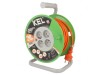 Prelungitor Bobinat 20m, 4 Prize, PVC Portocaliu, KEL