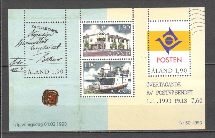Aland.1993 Posta-Bl. GA.63