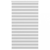 vidaXL Jaluzea tip zebra gri deschis lățime țesătură 125,9cm poliester