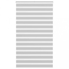 vidaXL Jaluzea tip zebra gri deschis lățime țesătură 125,9cm poliester