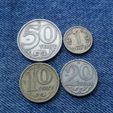 #112 Lot 1, 10, 20, 50 Tenge 2000 Kazahstan / 4 monede, Asia